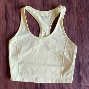 Calvin Klein Sport Tank in Neon Yellow